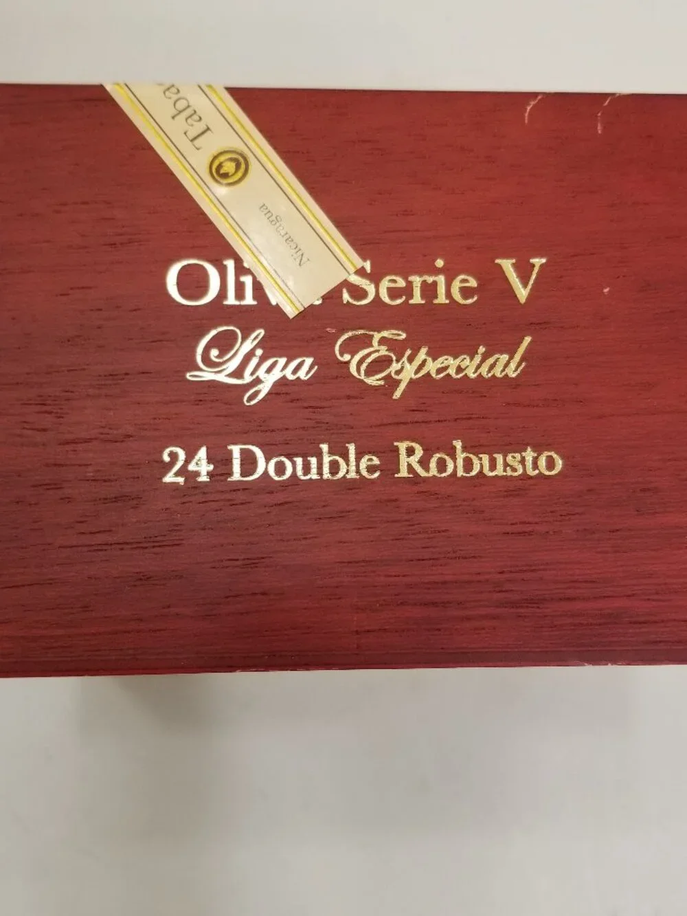 EMPTY Elegant Solid Wood Box from Oliva Serie V Lega Special Torpedo Cigar Box